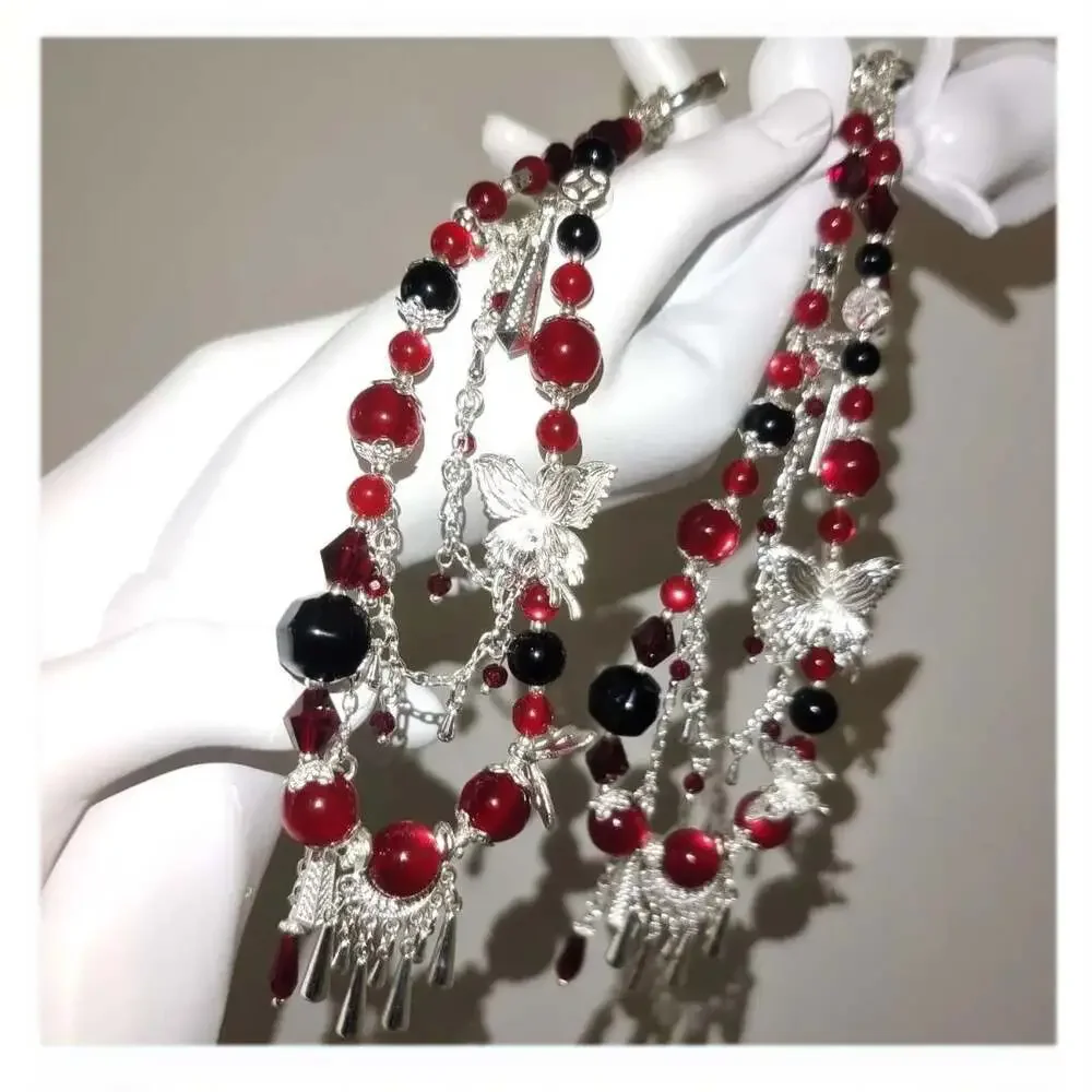 Hua Cheng Blood Rain Phone Strap, Silver Butterfly Chinese Style, TGCF Ita Bag C